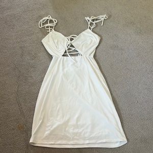 Lucy in the Sky White Tie Dress
